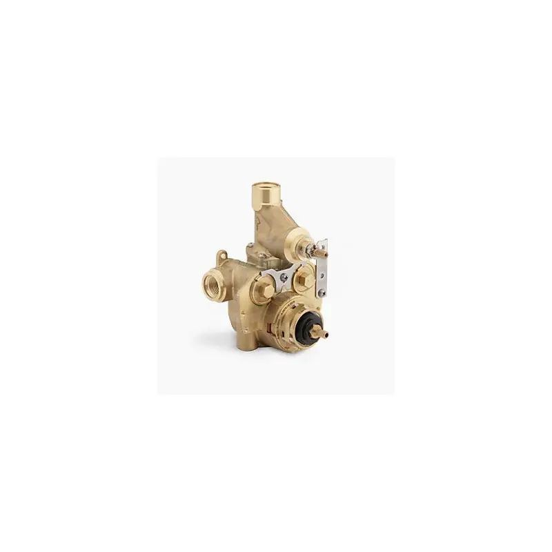 KOHLER Valvola Termostatica MasterShower 1/2", Controllo Volume Integrato, Limite Temperatura Alta, Ottone - 2973-KS-NA