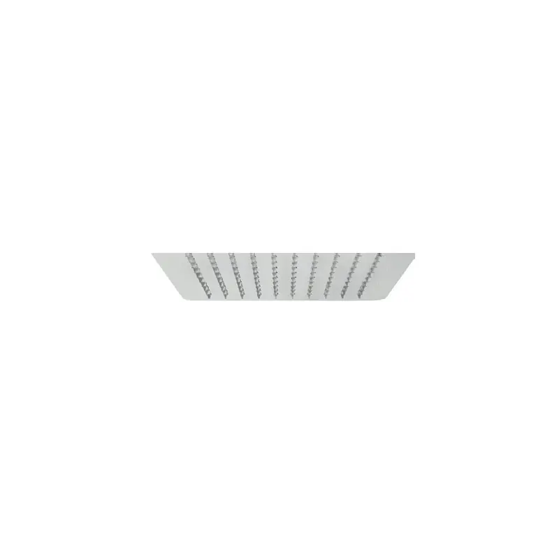 Doccetta Quadrata Pluvio 2 Getti spessore 2mm 200x200mm In acciao BNSOFXSF270002