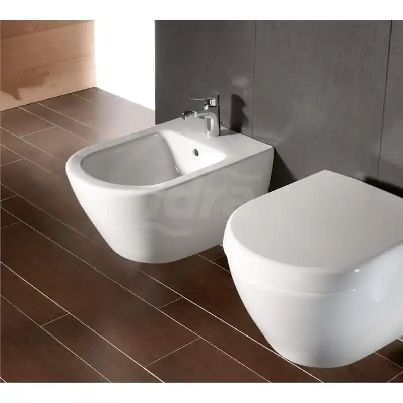 VILLEROY & BOCH Subway 2.0 Bidet Ovale Sospeso, Fissaggi Nascosti, Ceramica, Bianco Alpin - 54000001