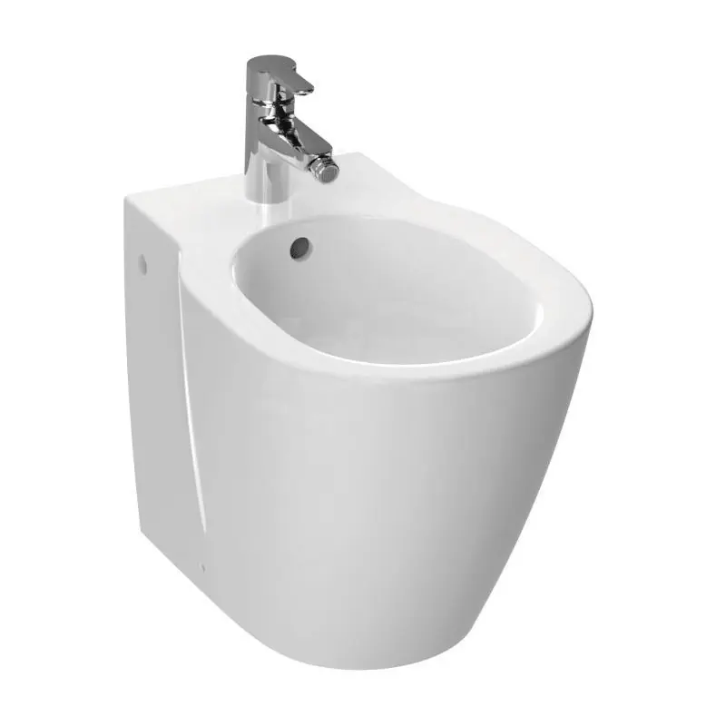 IDEAL STANDARD Connect Bidet a Terra Monoforo, Fissaggi Nascosti, Finefireclay, Bianco - E799501