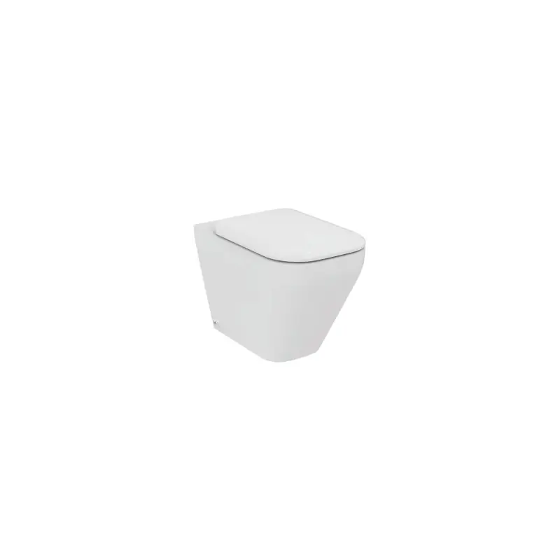 IDEAL STANDARD Tonic II Vaso a Pavimento, Filo Parete, Tecnologia AquaBlade, Sedile Slim a Sgancio Rapido, Ceramica Bianco - K317201