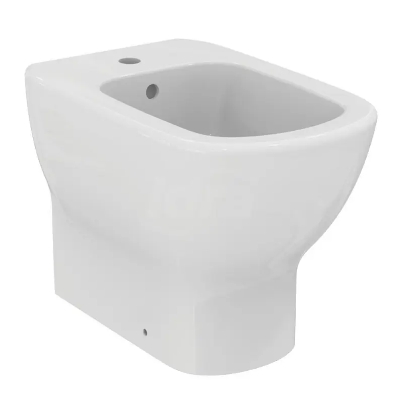 IDEAL STANDARD Tesi Bidet a Pavimento Monoforo, Fissaggi Nascosti, Vitreous China, Bianco - T354001
