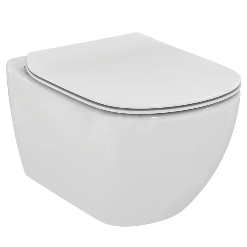 IDEAL STANDARD Tesi Vaso Sospeso, Tecnologia AquaBlade, Sedile Slim a Fissaggi Nascosti, Ceramica Bianco - T354701