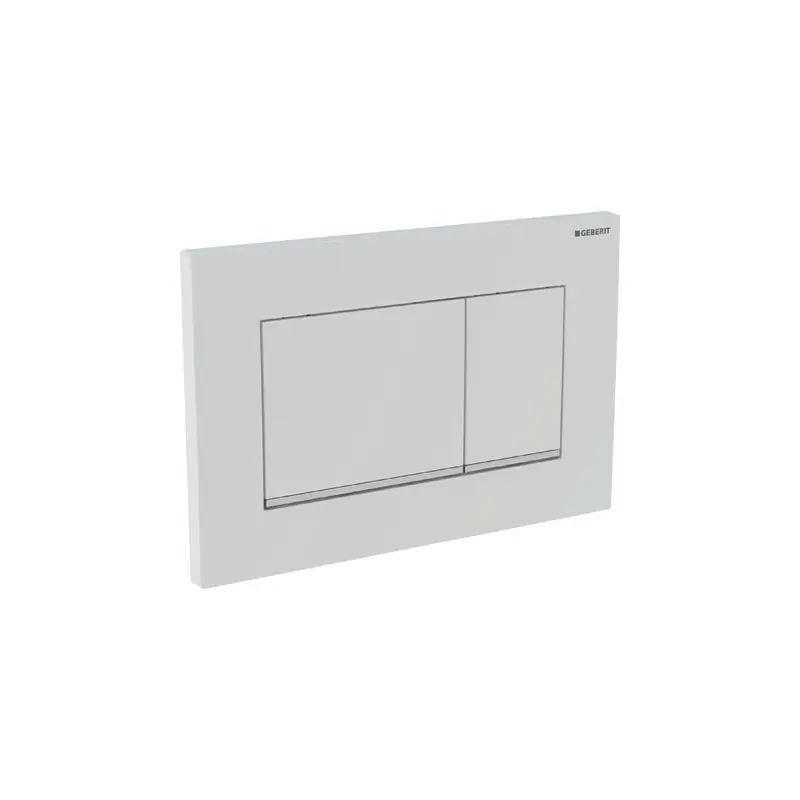 GEBERIT Sigma30 Placca Comando Due Tasti Bianco/Cromo/Bianco - 115.883.KJ.1