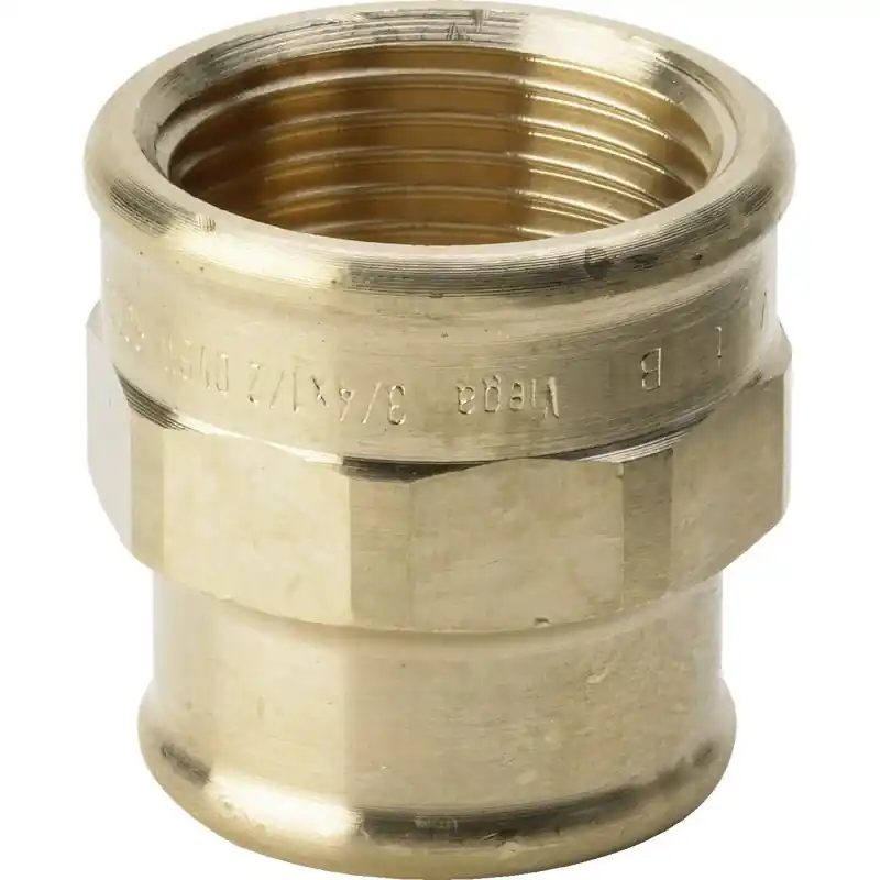 VIEGA 3240 Raccordo Manicotto Ridotto Ø1/2"Femmina x3/8"Femmina Bronzo - 268879