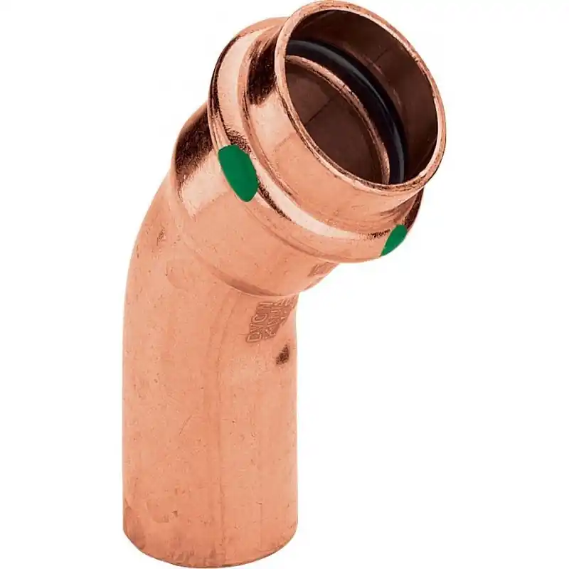 VIEGA 2426.1 Curva 45° Maschio/Femmina Ø28 In Rame A Pressare - 292522