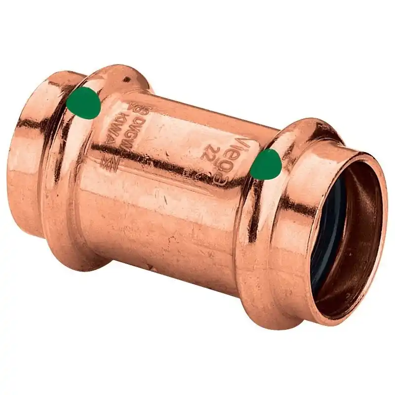 VIEGA 2415 Manicotto Con Battente Femmina/Femmina Ø15 In Rame A Pressare - 292690