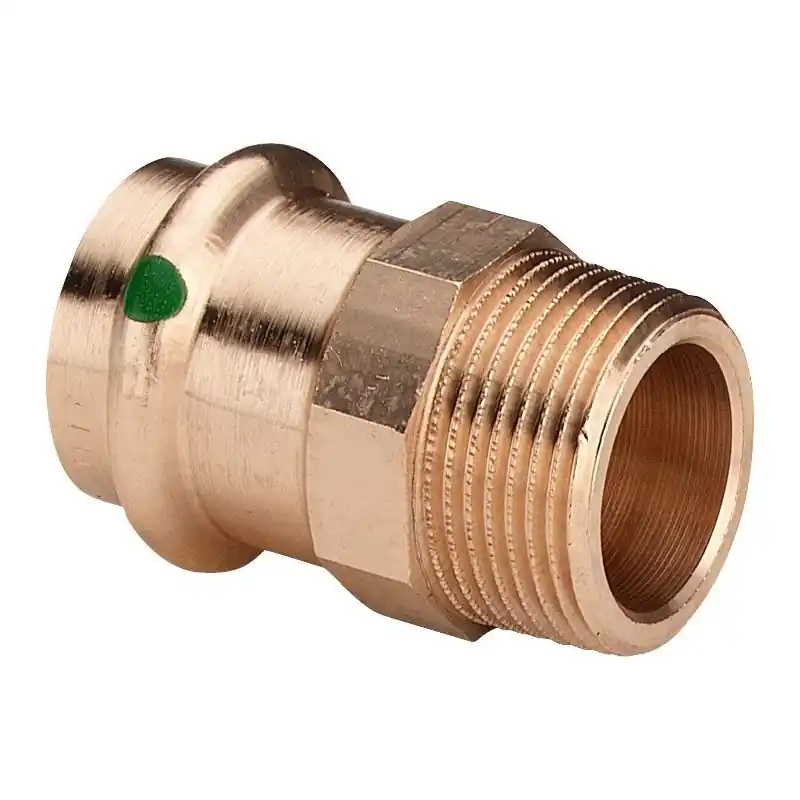VIEGA 2211 Raccordo Nipple Fr Ø35X1"Maschio In Bronzo A Pressare - 297947