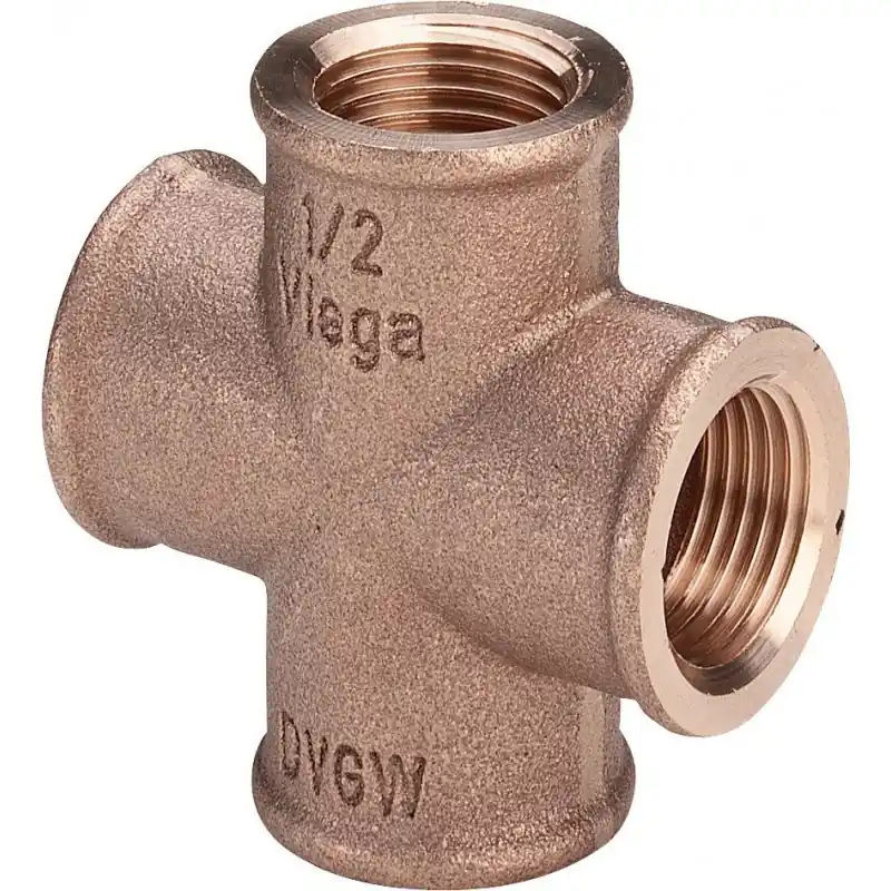 VIEGA 3180 Raccordo A Croce Ø3/4"Femmina Bronzo - 320621