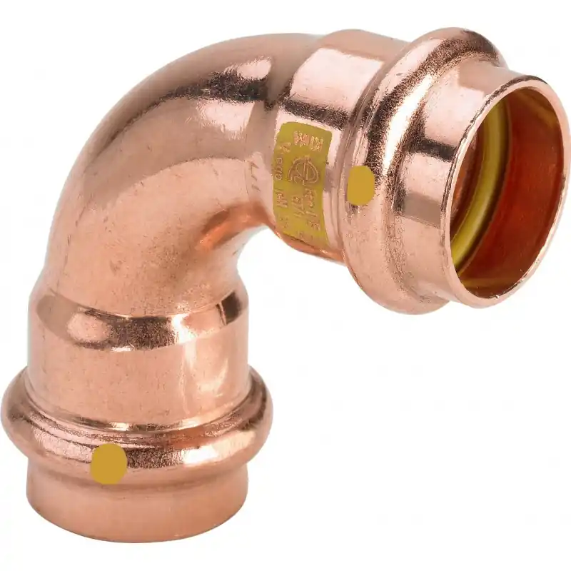 VIEGA 2616 Curva 90° Femmina/Femmina Ø15 In Rame A Pressare Per Gas - 345464
