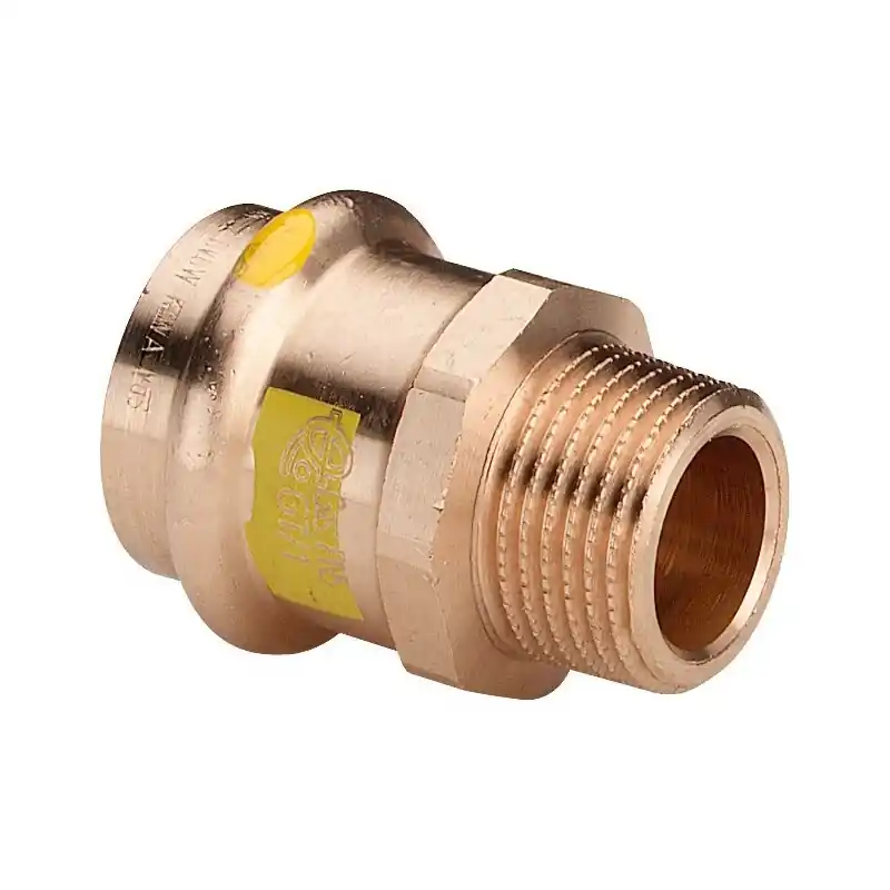 VIEGA 2611 Raccordo Nipple Fr Ø22X1/2"Maschio Bronzo Per Per Gas - 346164