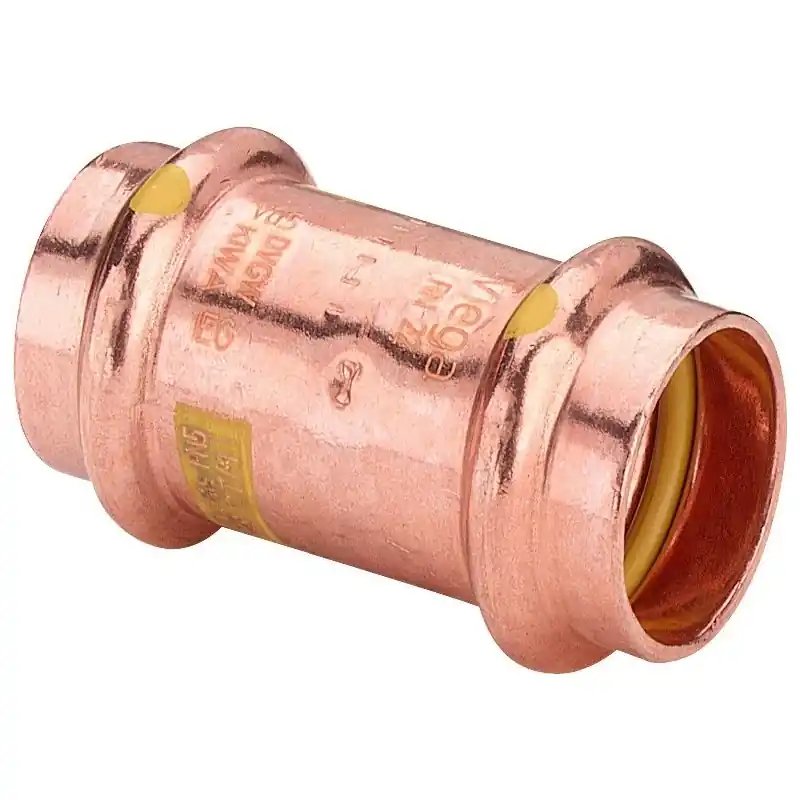 VIEGA 2615 Manicotto Con Battente Femmina/Femmina Ø18 In Rame A Pressare Per Gas - 346492