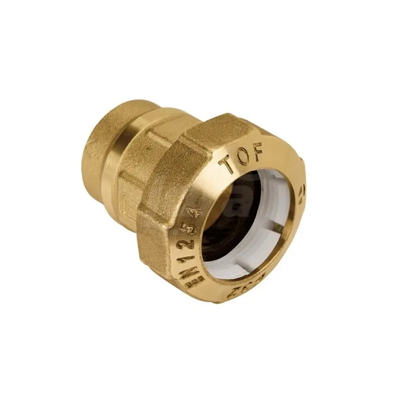 EFFEBI Tof/F Raccordo Diritto Femmina Ottone Ø32X1" Femmina Per Polietilene - 01020006P