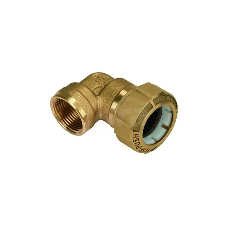 EFFEBI Tof/G F Gomito 90° Femmina Ottone Ø25X3/4" Femmina Per Polietilene - 01070005P