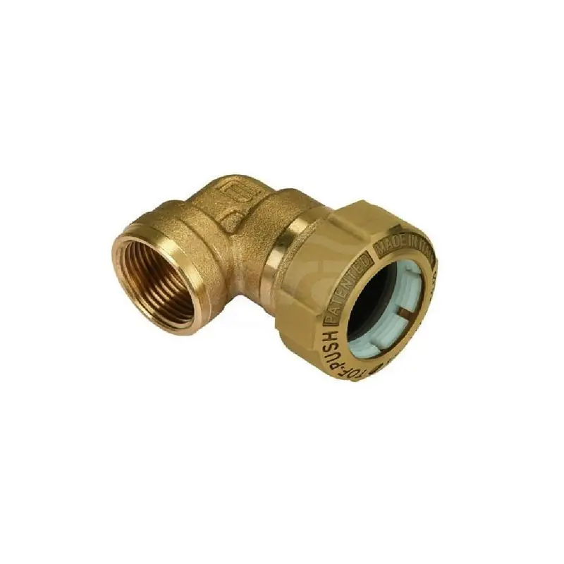 EFFEBI Tof/G F Gomito 90° Femmina Ottone Ø50X1.1/2" Femmina Per Polietilene - 01070008P