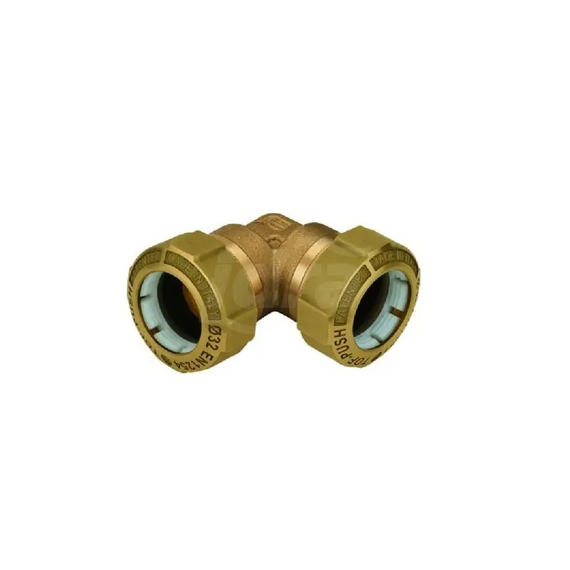 EFFEBI Tof/G Pe Gomito 90° Intermedio Ottone Ø20X20 Per Polietilene - 01080004P