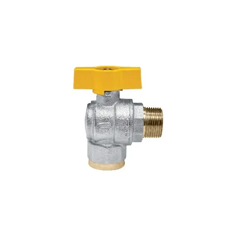EFFEBI Venus 1072 Valvola Sfera Squadra Ø1/2" Maschio/Femmina Con Farfalla Giallo - 1072G264