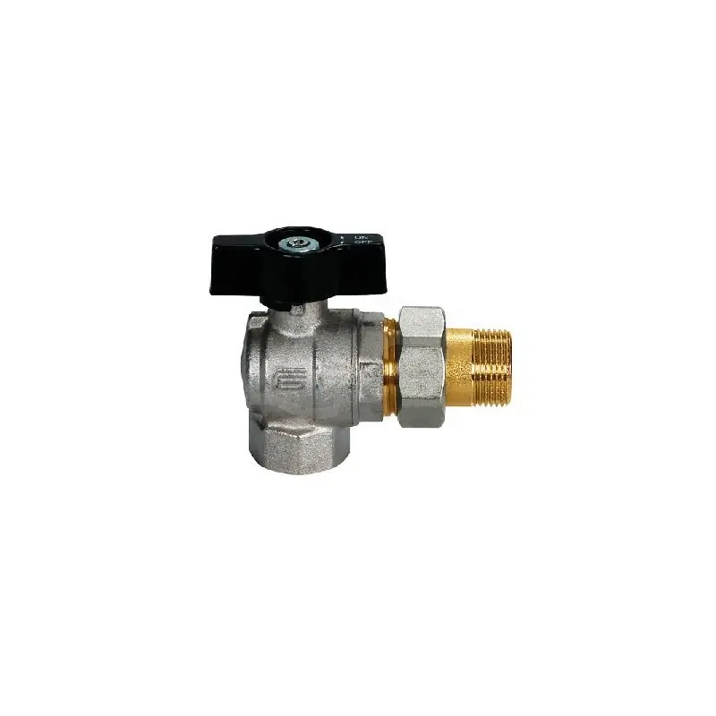 EFFEBI 2077 Valvola Sfera Squadra Per Collettore Ø3/4" Femmina Con Girello - 2077N405