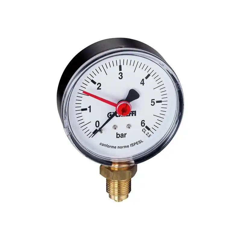 CALEFFI 557 Manometro Ispesl Posteriore Centrale Ø1/4" 0÷4 Bar - 557104