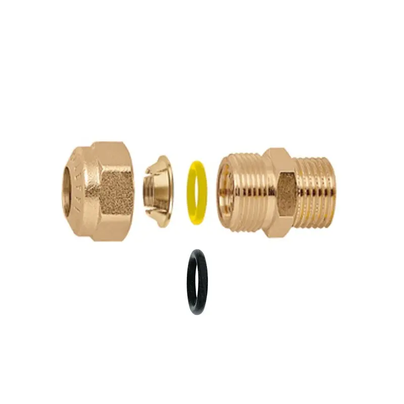 CALEFFI 904 Raccordo Diritto Maschio Con O-Ring Ø1/2"x15 Per Rame - 904415