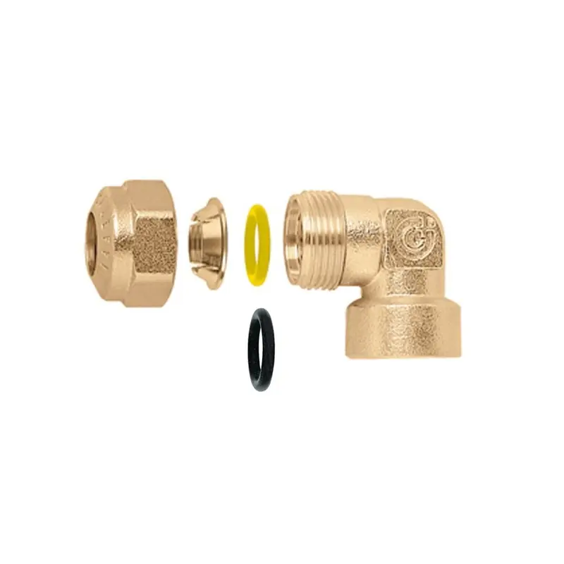 CALEFFI 9058 Gomito Femmina Con O-Ring Ø1/2"x16 Per Rame - 905846