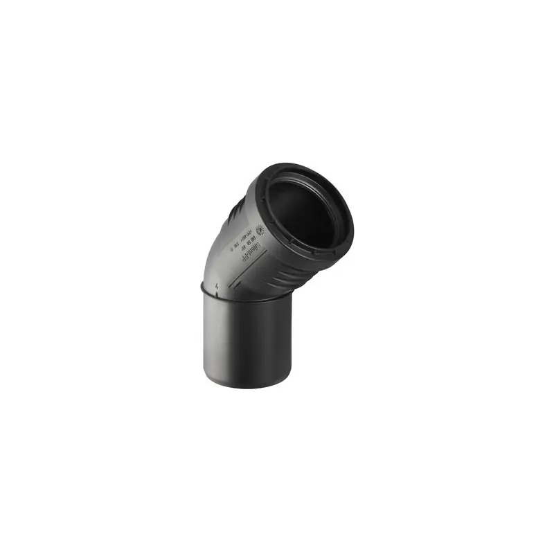 GEBERIT Silent Pp Curva 45° Gtb Ø75Mm Con Guarnizione - 390.322.14.1
