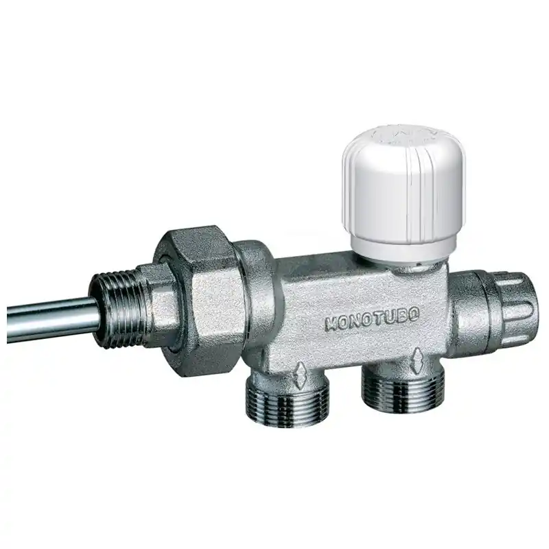 FAR 1420 Valvola Monotubo Termostatizzabile Cromata Ø1/2" Attacco Rame - 1420 12
