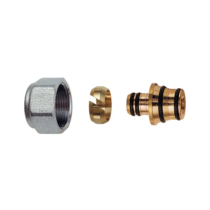 FAR 6055 Raccordo Adattatore Multistrato Ø16X2 Dado Cromato - 6055 58190