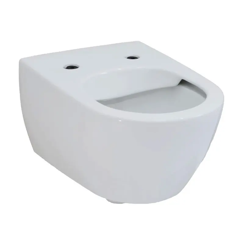 VILLEROY & BOCH Subway 2.0 Vaso Sospeso Senza Brida, AquaReduct, Fissaggi Nascosti, Bianco Alpin, 37x56 cm - 5614R001