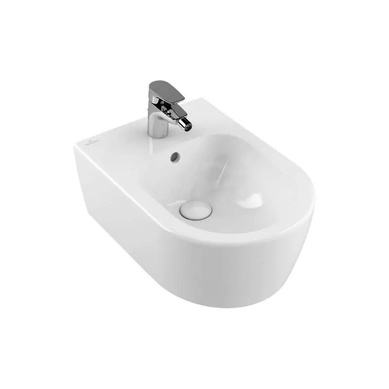 VILLEROY & BOCH Avento Bidet Sospeso Ovale, Fissaggi Nascosti, Ceramica, Bianco Alpin - 54050001