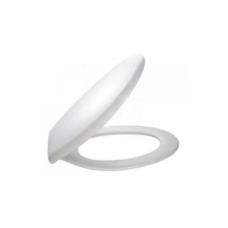 Mideo sedile in polipropilene con cerniere in metallo. Colore Bianco. E4357-00
