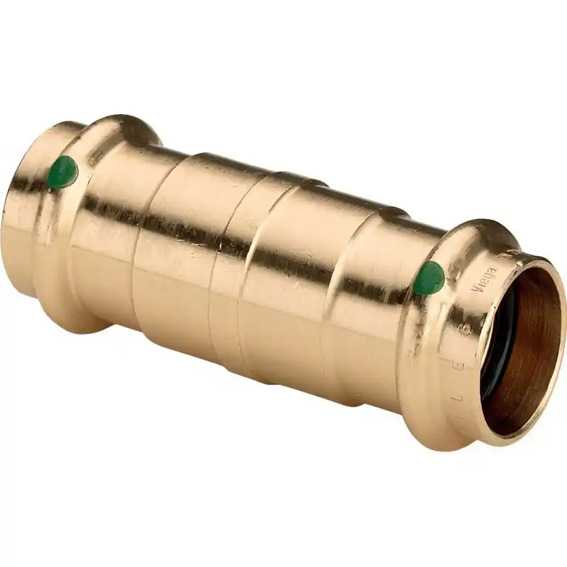 VIEGA 2215.5 Manicotto Passante Femmina/Femmina Ø28 In Bronzo A Pressare - 122133