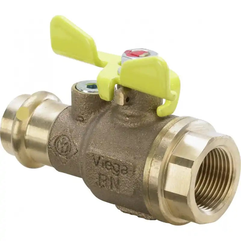 VIEGA 2671.3 Valvola Sfera Femmina Ø1"Femmina x28 In Bronzo A Pressare - 638887