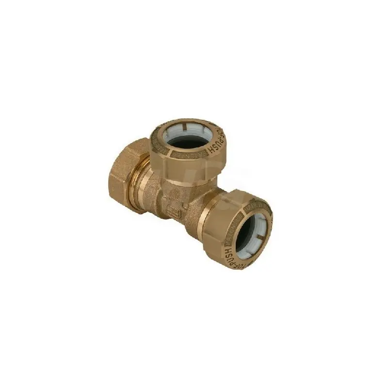EFFEBI Tof/T Raccordo Tee Intermedio Ottone Ø90X90X90 Per Polietilene - 01050012F
