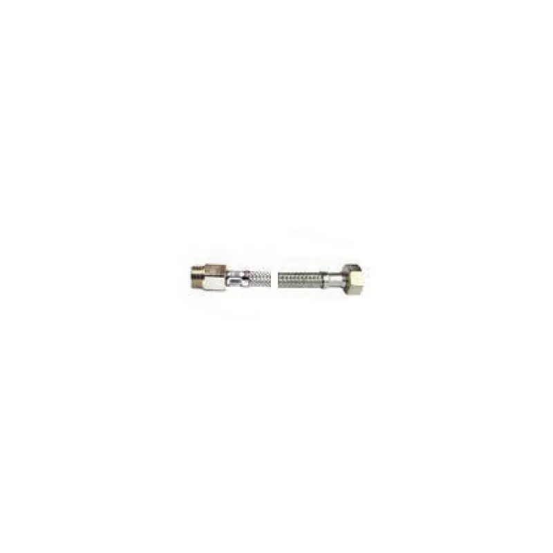 LUXOR Of 1013 Flessibile Dn10 Acciaio Inox 200Mm Ø1/2" Maschio Prolungato X 1/2" Femmina Con Guarnizione Inserita - FGADDS0200LAL