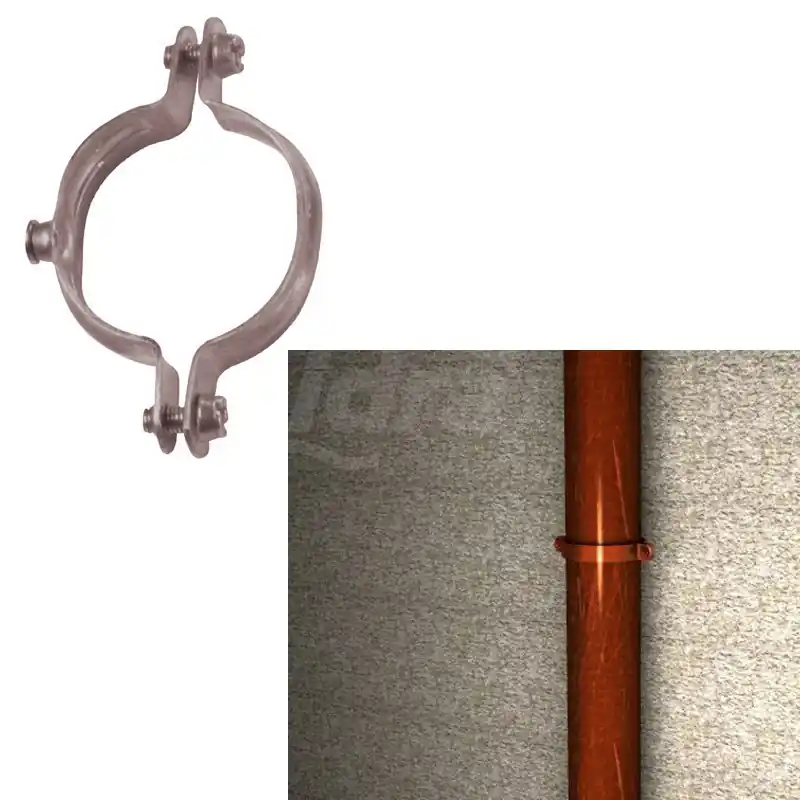 Collare ?15/16 mm per tubo in rame con viti laterali premontate 00501203