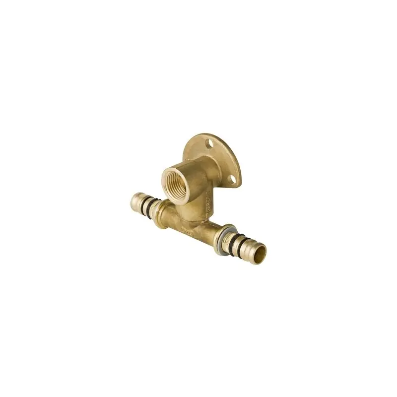 GEBERIT Mepla Raccordo Tee Con Flangia Ottone Ø20X1/2"F L.52Mm - 612.302.00.5