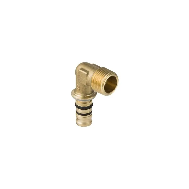 GEBERIT Mepla Raccordo Gomito 90° Maschio Ottone Ø26X1"M - 613.254.00.5