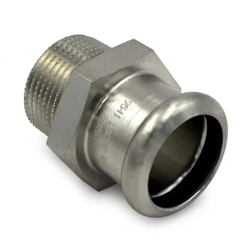 Manicotto misto MF ø22x1/2"M INOX 316L press. 187102022