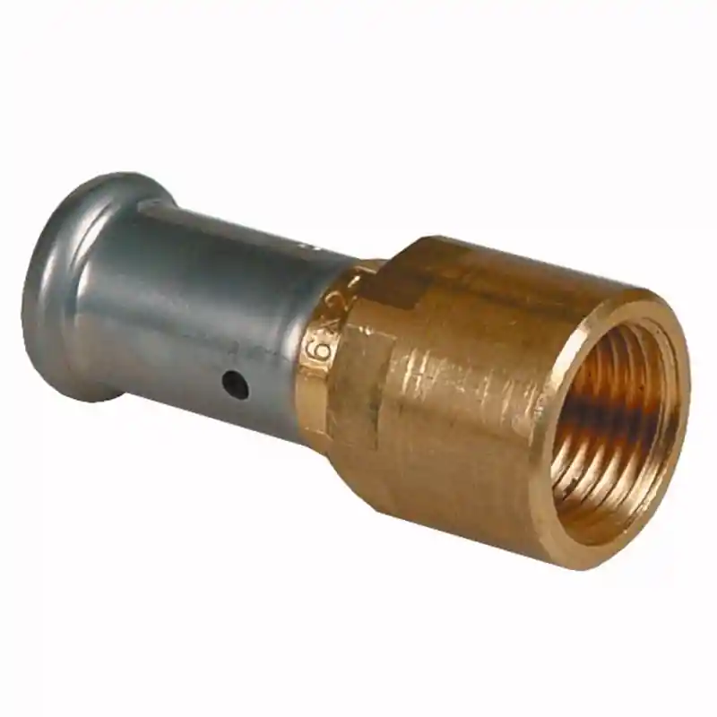 18P raccordo diritto femmina ø26x3/4"F ottone press. 18P2605