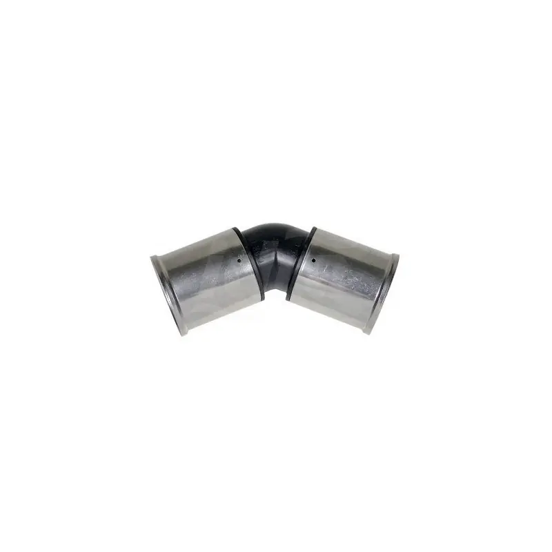 27PK gomito 45° intermedio ø40x40mm PVDF press. 27PK4040