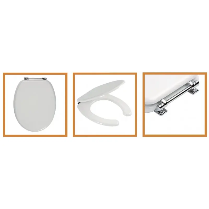 Platinum Sedile wc Aperto + Coperchio bianco Europa BSCOMSVR64