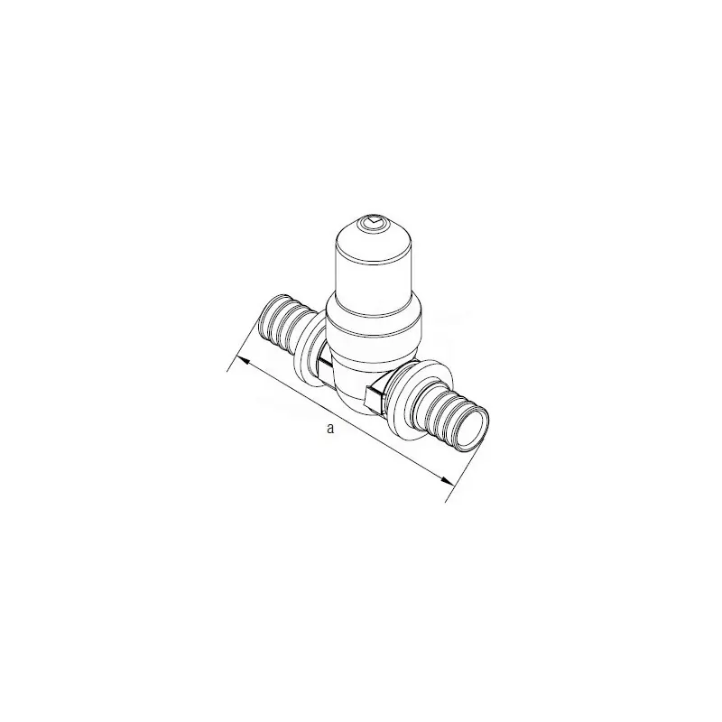 REHAU Rautitan Rubinetto Arresto Incasso Ø20 L.95,6 - 11681171001