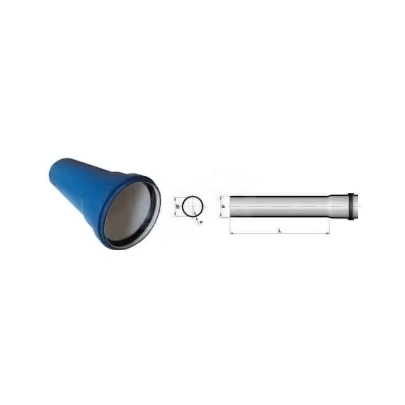 COES BLUEPOWER Tubo Htem Ppc Con Bicchiere Ø90 L.1000 - 100910B