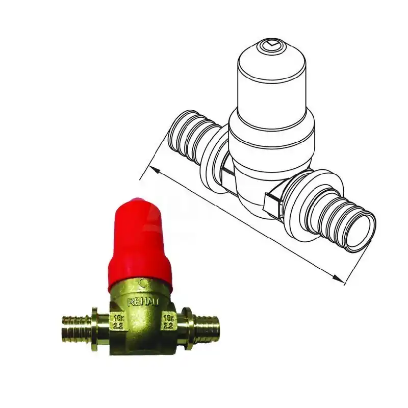 REHAU Rautitan Rubinetto Arresto Incasso Ø16 L.86,6 - 11681161001