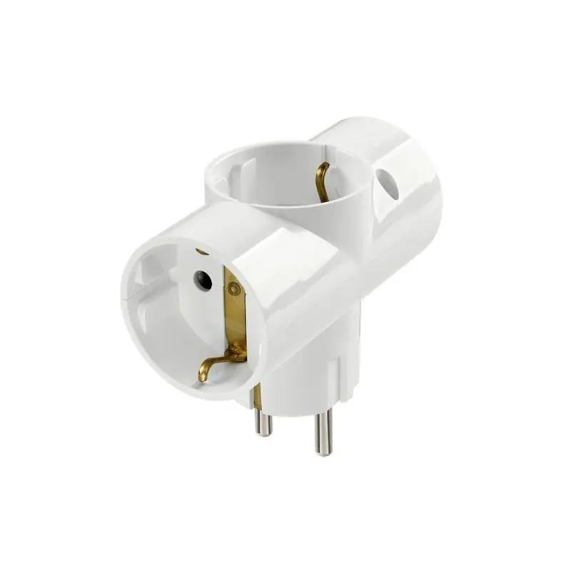 Adattatore multiplo Spina+3U TEDESCO bianco VIW00326.B