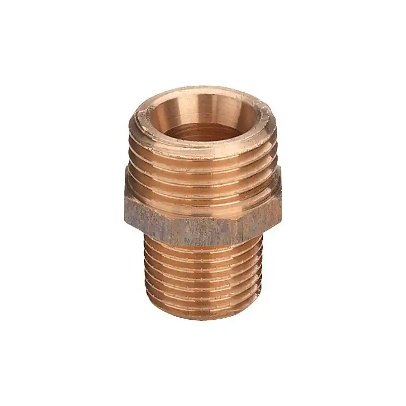 VIEGA 3246 Nipple Ridotto Con Cono Ø1/2"Maschio x3/8"Maschio Bronzo Lucido - 441517