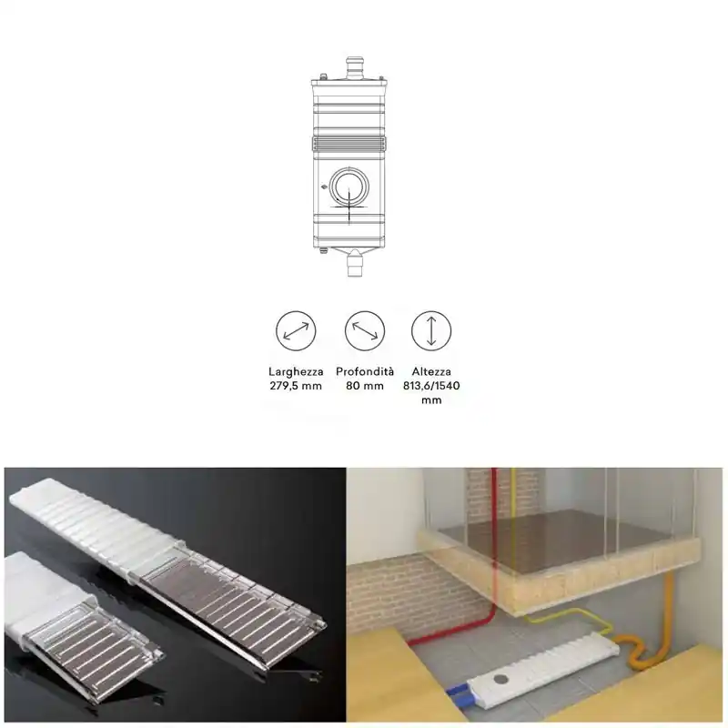 Recuperatore di calore docce 600 mm BEE 600 HR4006I00II
