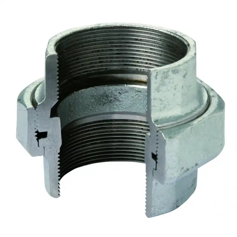 340 bocchettone dir. s.conica f/f ø4" zinc. eo 3400500C