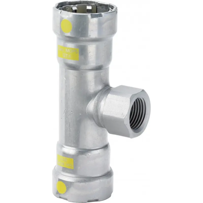 VIEGA 4617.2 Tee Femmina Dn25X1/2"Femmina In Acciaio A Pressare - 739775